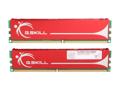 G.SKILL 4GB (4 x 1GB) 240-Pin DDR2 SDRAM DDR2 800 (PC2 6400) Quad Channel Kit Desktop Memory Model F2-6400CL5Q-4GBNQ