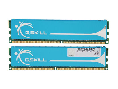 G.SKILL 4GB (2 x 2GB) 240-Pin DDR2 SDRAM DDR2 1066 (PC2 8500) Dual Channel Kit Desktop Memory Model F2-8500CL5D-4GBPK