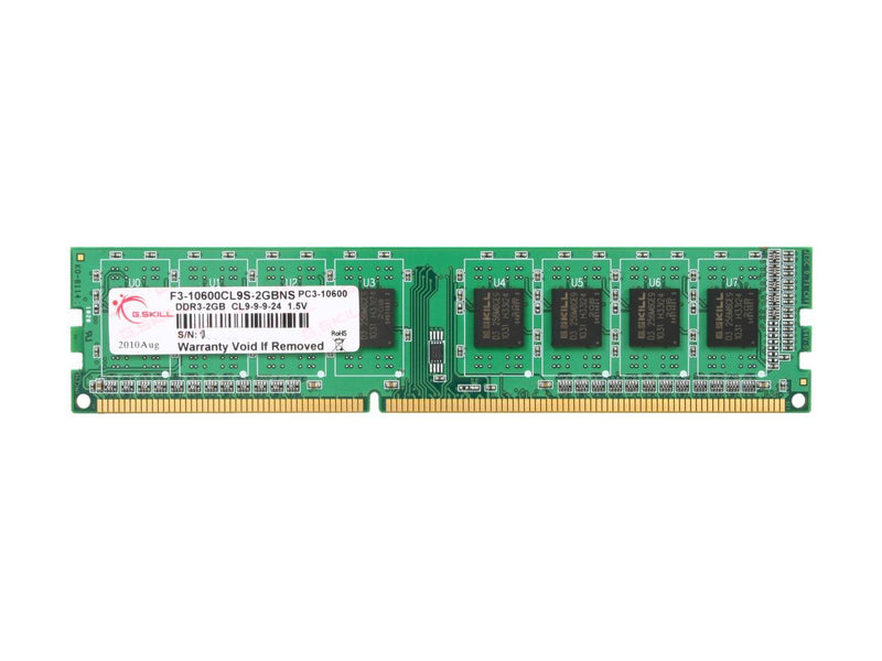 G.SKILL NS 2GB 240-Pin DDR3 SDRAM DDR3 1333 (PC3 10600) Desktop Memory Model F3-10600CL9S-2GBNS