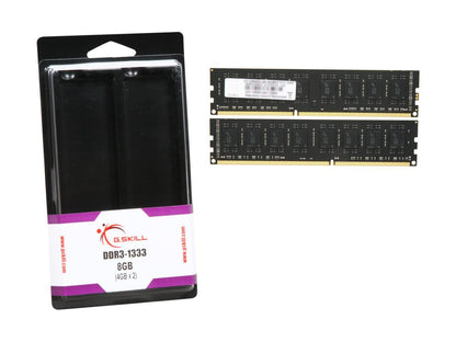 G.SKILL Value Series 8GB (2 x 4GB) 240-Pin DDR3 SDRAM DDR3 1333 (PC3 10600) Desktop Memory Model F3-10600CL9D-8GBNT