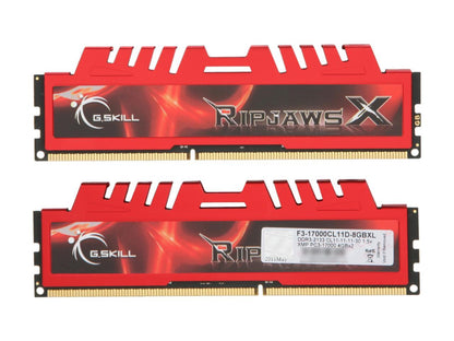 G.SKILL Ripjaws X Series 8GB (2 x 4GB) 240-Pin DDR3 SDRAM DDR3 2133 (PC3 17000) Desktop Memory Model F3-17000CL11D-8GBXL