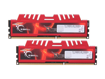 G.SKILL Ripjaws X Series 16GB (2 x 8GB) 240-Pin DDR3 SDRAM DDR3 1333 (PC3 10666) Desktop Memory Model F3-10666CL9D-16GBXL