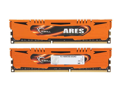 G.SKILL Ares Series 8GB (2 x 4GB) 240-Pin DDR3 SDRAM DDR3 1600 (PC3 12800) Desktop Memory Model F3-1600C9D-8GAO