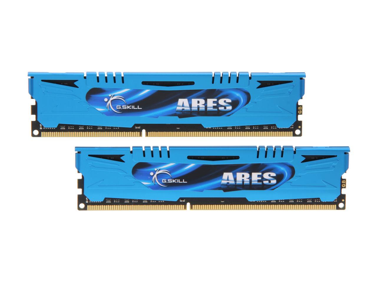 G.SKILL Ares Series 8GB (2 x 4GB) 240-Pin DDR3 SDRAM DDR3 1600 (PC3 12800) Desktop Memory Model F3-1600C9D-8GAB