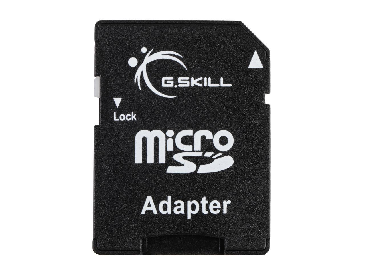 G.Skill 64GB microSDXC UHS-I/U1 Class 10 Memory Card with Adapter (FF-TSDXC64GA-U1)