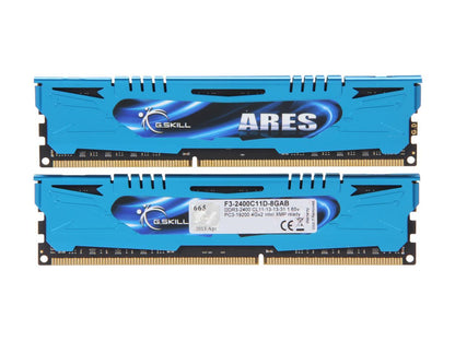 G.SKILL Ares Series 8GB (2 x 4GB) 240-Pin DDR3 SDRAM DDR3 2400 (PC3 19200) Desktop Memory Model F3-2400C11D-8GAB