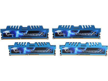 G.SKILL Ripjaws X Series 16GB (4 x 4GB) 240-Pin DDR3 SDRAM DDR3 2400 (PC3 19200) Desktop Memory Model F3-2400C11Q-16GXM