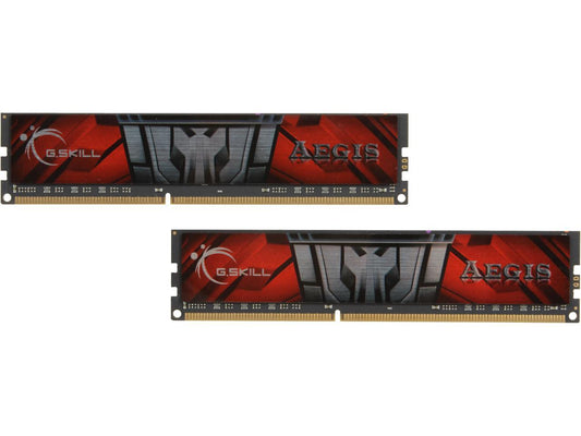 G.SKILL AEGIS 8GB (2 x 4GB) 240-Pin DDR3 SDRAM DDR3 1600 (PC3 12800) Desktop Memory Model F3-1600C11D-8GIS
