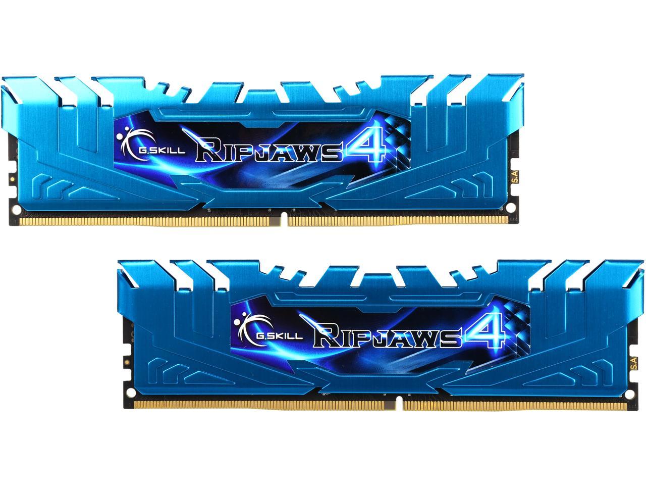 G.SKILL Ripjaws 4 Series 16GB (2 x 8GB) 288-Pin DDR4 SDRAM DDR4 3000 (PC4 24000) Intel X99 Platform Extreme Performance Memory Model F4-3000C15D-16GRBB