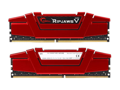 G.SKILL Ripjaws V Series 16GB (2 x 8GB) 288-Pin DDR4 SDRAM DDR4 3000 (PC4 24000) Desktop Memory Model F4-3000C15D-16GVR