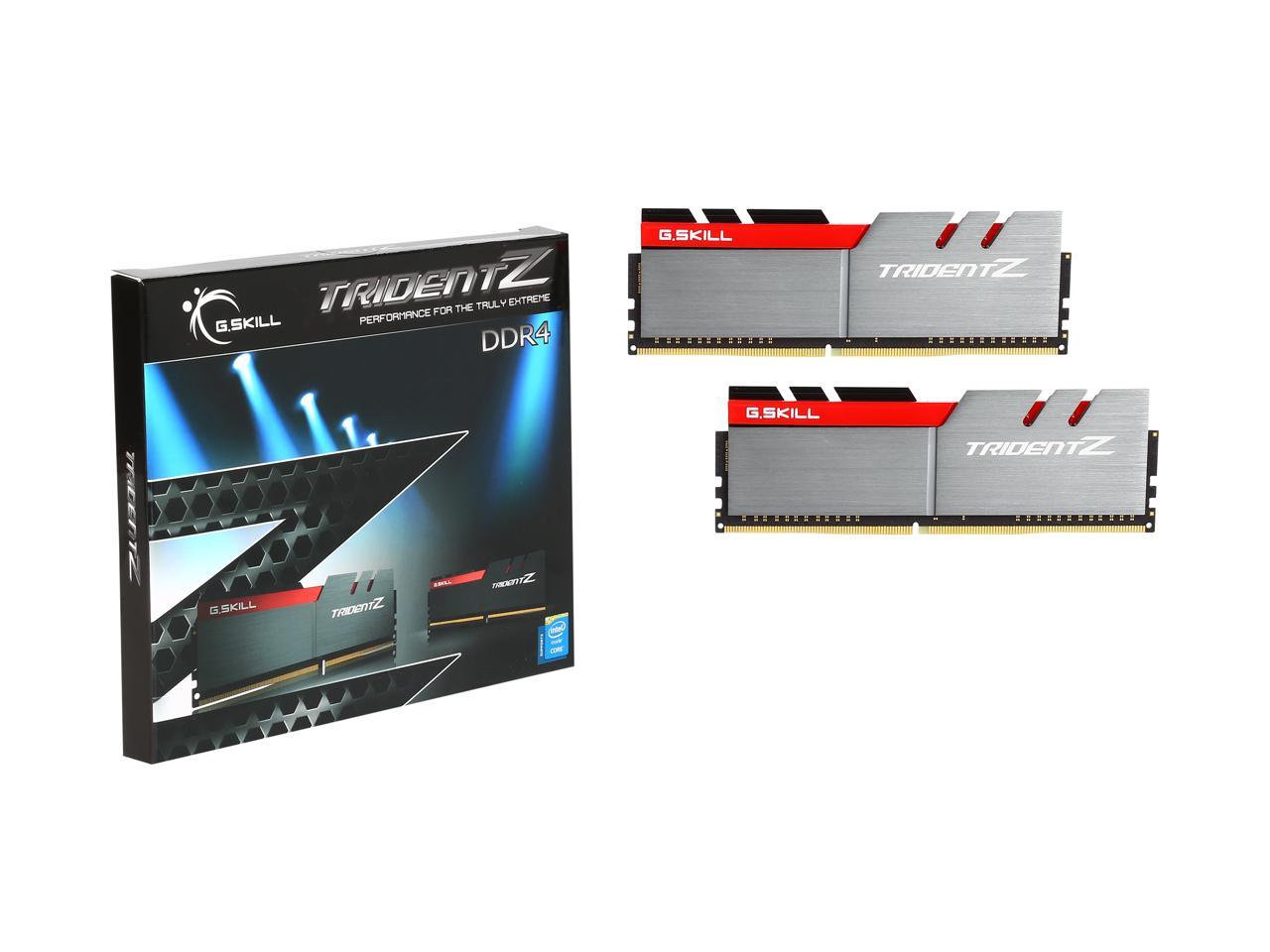 G.SKILL TridentZ Series 8GB (2 x 4GB) 288-Pin DDR4 SDRAM DDR4 3200 (PC4 25600) Intel Z370 Platform Desktop Memory Model F4-3200C16D-8GTZB