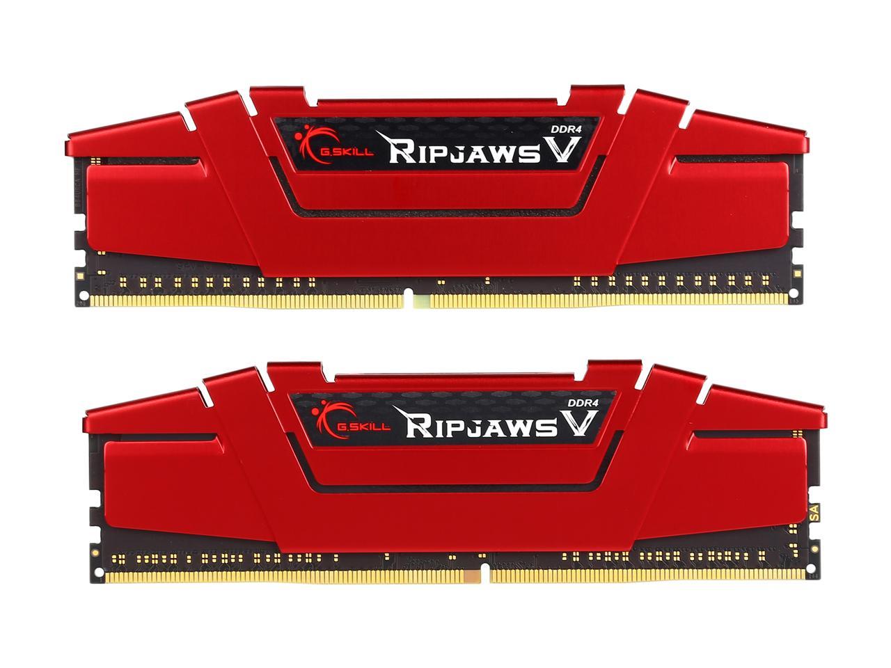 G.SKILL Ripjaws V Series 32GB (4 x 8GB) 288-Pin DDR4 SDRAM DDR4 2800 (PC4 22400) Desktop Memory Model F4-2800C15Q-32GVRB