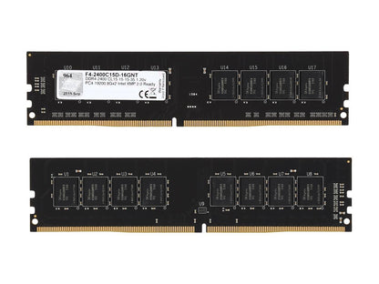 G.SKILL NT Series 16GB (2 x 8GB) 288-Pin DDR4 SDRAM DDR4 2400 (PC4 19200) Intel Z170 Platform / Intel X99 Platform Desktop Memory Model F4-2400C15D-16GNT