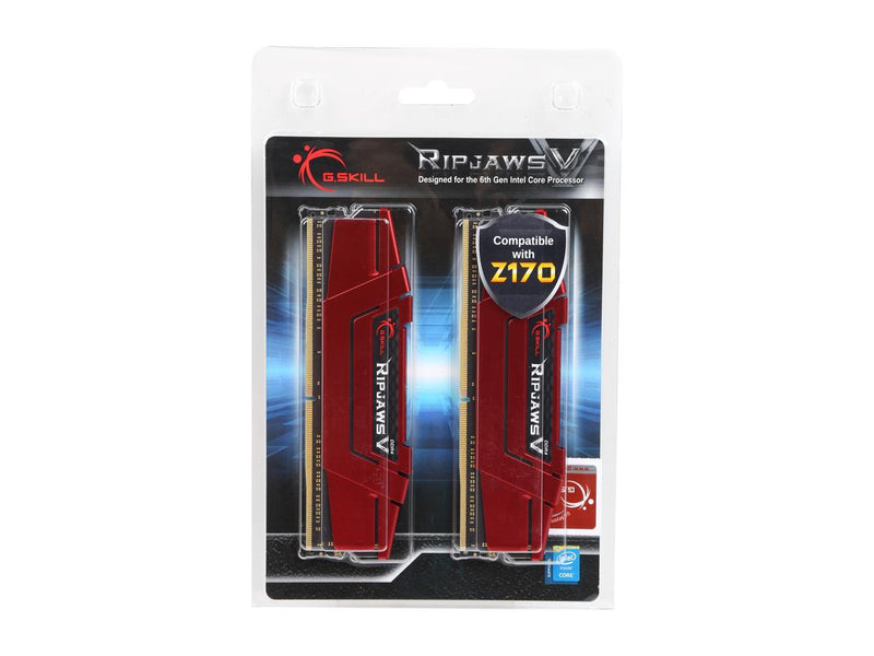 G.SKILL Ripjaws V Series 32GB (2 x 16GB) 288-Pin DDR4 SDRAM DDR4 2400 (PC4 19200) Desktop Memory Model F4-2400C15D-32GVR