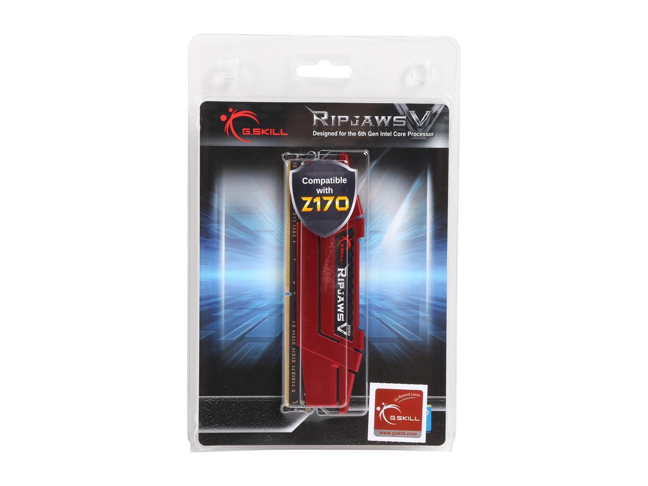 G.SKILL Ripjaws V Series 8GB 288-Pin DDR4 SDRAM DDR4 2800 (PC4 22400) Desktop Memory Model F4-2800C15S-8GVRB