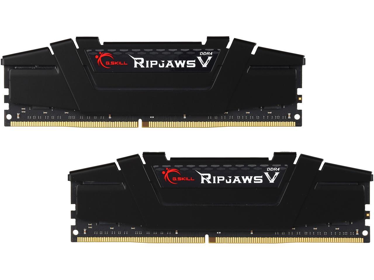 G.SKILL Ripjaws V Series 16GB (2 x 8GB) 288-Pin DDR4 SDRAM DDR4 3400 (PC4 27200) Desktop Memory Model F4-3400C16D-16GVK