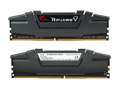 G.SKILL Ripjaws V Series 16GB (2 x 8GB) 288-Pin DDR4 SDRAM DDR4 2800 (PC4 22400) Desktop Memory Model F4-2800C16D-16GVG