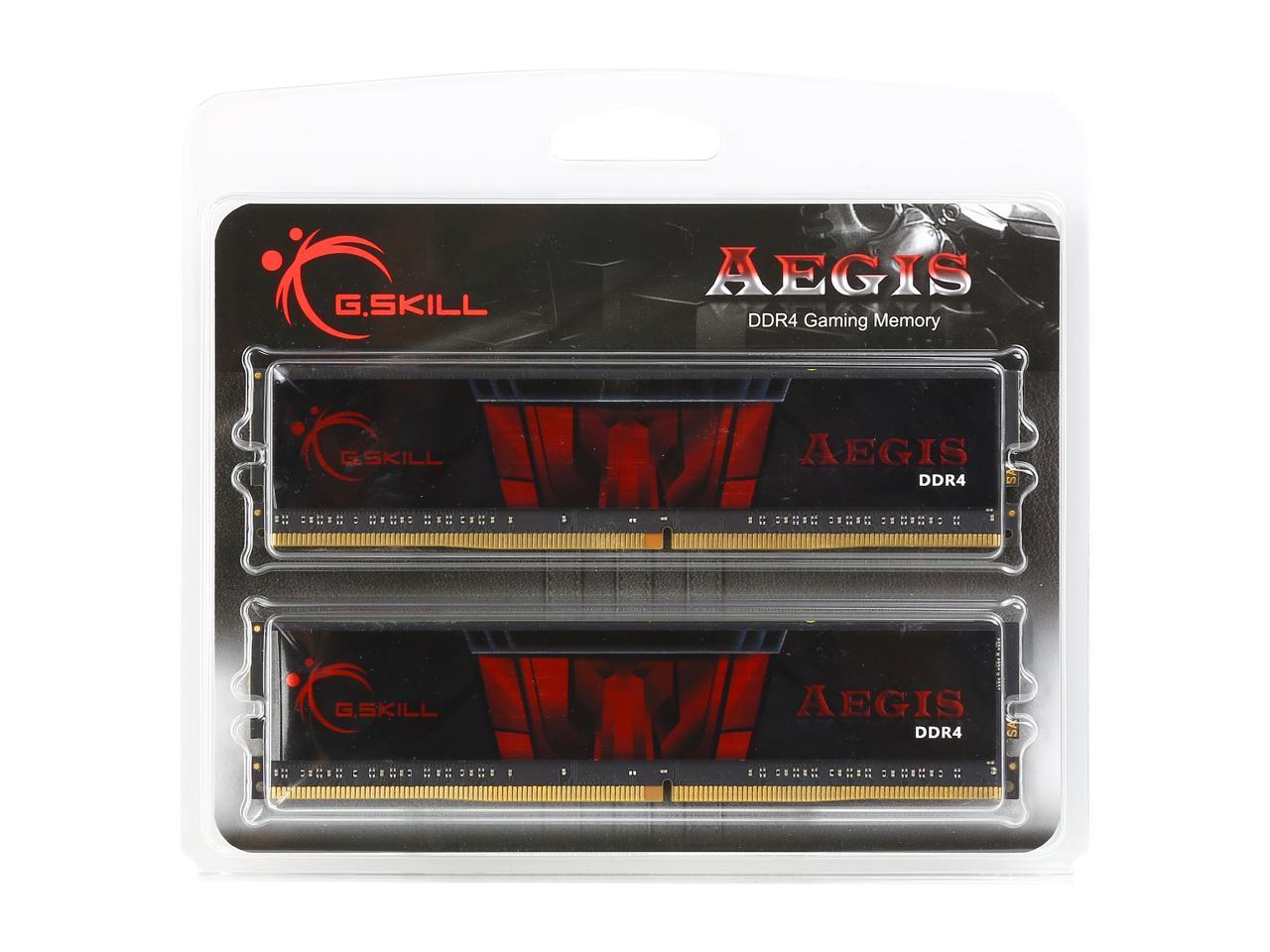 G.SKILL Aegis 8GB (2 x 4GB) 288-Pin DDR4 SDRAM DDR4 2133 (PC4 17000) Intel Z170 Platform / Intel X99 Platform Desktop Memory Model F4-2133C15D-8GIS