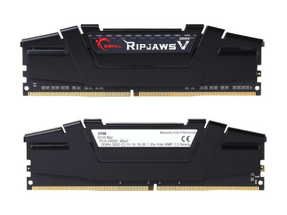 G.SKILL Ripjaws V Series 16GB (2 x 8GB) 288-Pin DDR4 SDRAM DDR4 3000 (PC4 24000) Desktop Memory Model F4-3000C15D-16GVKB