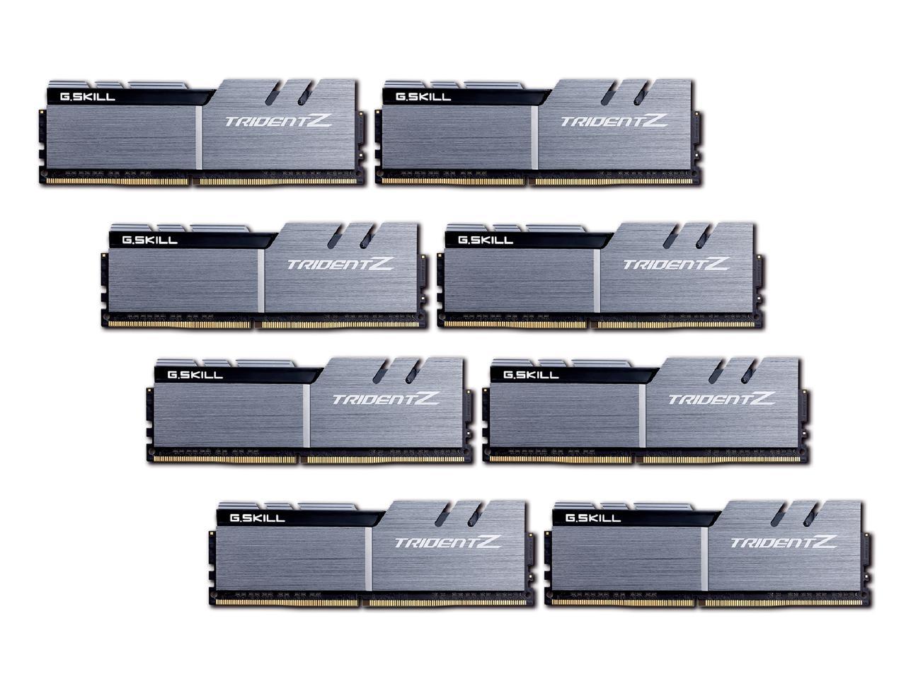 G.SKILL TridentZ Series 128GB (8 x 16GB) 288-Pin DDR4 SDRAM DDR4 3200 (PC4 25600) Intel X99 Platform Desktop Memory Model F4-3200C16Q2-128GTZSK