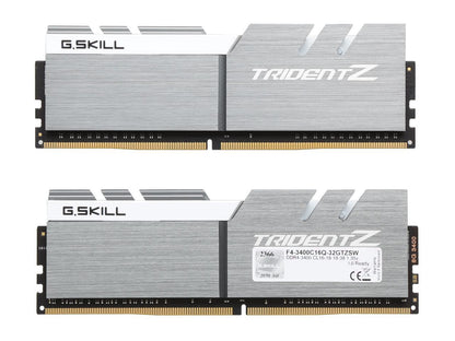 G.SKILL TridentZ Series 64GB (8 x 8GB) 288-Pin DDR4 SDRAM DDR4 3400 (PC4 27200) Intel X99 Platform Desktop Memory Model F4-3400C16Q2-64GTZSW