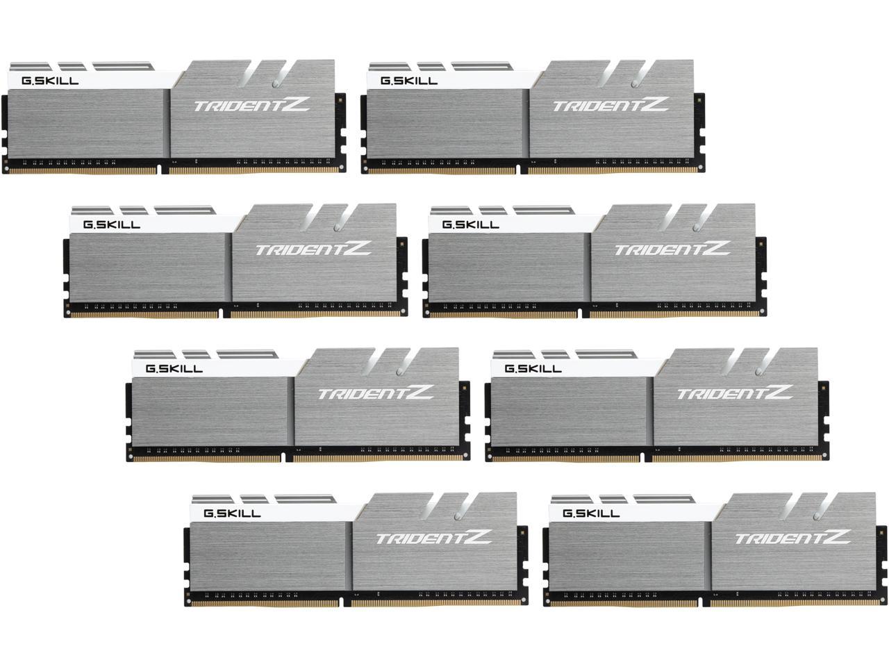 G.SKILL TridentZ Series 64GB (8 x 8GB) 288-Pin DDR4 SDRAM DDR4 3466 (PC4 27700) Intel X99 Platform Desktop Memory Model F4-3466C16Q2-64GTZSW