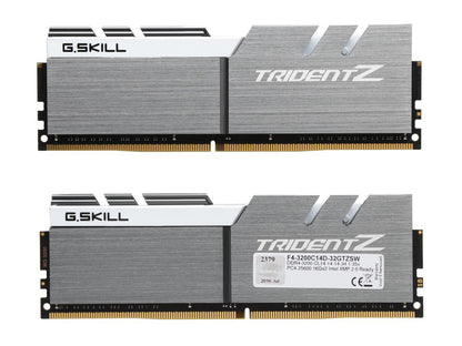 G.SKILL TridentZ Series 32GB (2 x 16GB) 288-Pin DDR4 SDRAM DDR4 3200 (PC4 25600) Intel Z370 Platform Desktop Memory Model F4-3200C14D-32GTZSW