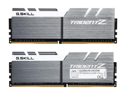 G.SKILL TridentZ Series 16GB (2 x 8GB) 288-Pin DDR4 SDRAM DDR4 3200 (PC4 25600) Intel Z370 Platform Desktop Memory Model F4-3200C14D-16GTZSW