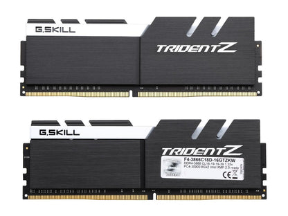 G.SKILL TridentZ Series 16GB (2 x 8GB) 288-Pin DDR4 SDRAM DDR4 3866 (PC4 30900) Intel Z270 / Z370 Memory (Desktop Memory) Model F4-3866C18D-16GTZKW