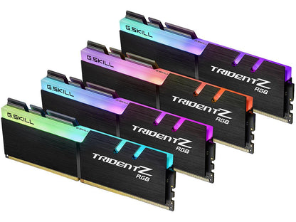 G.SKILL TridentZ RGB Series 32GB (4 x 8GB) 288-Pin DDR4 SDRAM DDR4 3000 (PC4 24000) Desktop Memory Model F4-3000C15Q-32GTZR