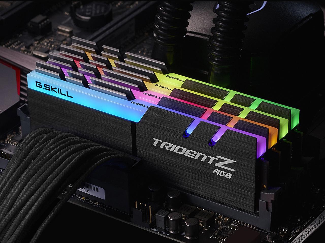 G.SKILL TridentZ RGB Series 32GB (4 x 8GB) 288-Pin DDR4 SDRAM DDR4 3000 (PC4 24000) Desktop Memory Model F4-3000C15Q-32GTZR