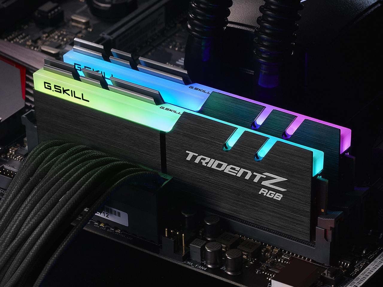 G.SKILL TridentZ RGB Series 16GB (2 x 8GB) 288-Pin DDR4 SDRAM DDR4 3000 (PC4 24000) Desktop Memory Model F4-3000C14D-16GTZR