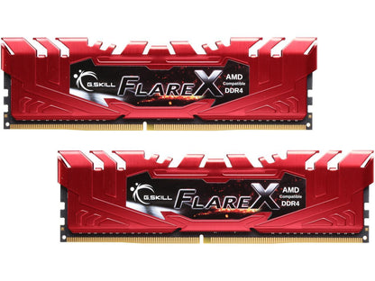 G.SKILL Flare X Series 16GB (2 x 8GB) 288-Pin DDR4 SDRAM DDR4 2400 (PC4 19200) AMD X370 / B350 / A320 Memory (Desktop Memory) Model F4-2400C16D-16GFXR