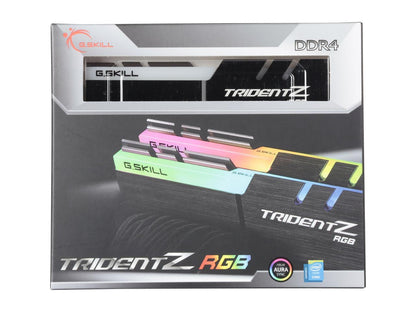 G.SKILL TridentZ RGB Series 32GB (2 x 16GB) 288-Pin DDR4 SDRAM DDR4 3600 (PC4 28800) Intel Z270 / Z370 / X299 Desktop Memory Model F4-3600C17D-32GTZR