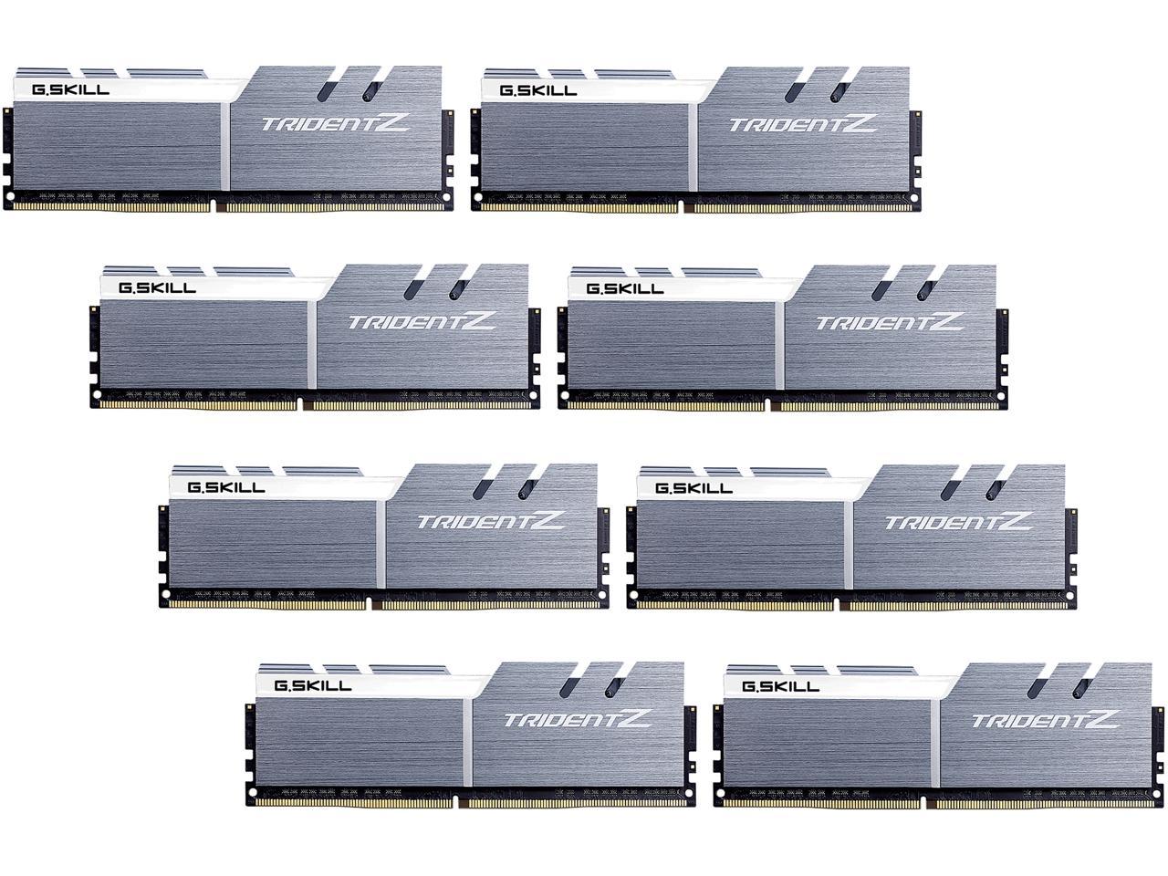 G.SKILL TridentZ Series 128GB (8 x 16GB) 288-Pin DDR4 SDRAM DDR4 3466 (PC4 27700) Intel X299 Platform Desktop Memory Model F4-3466C16Q2128GTZSW