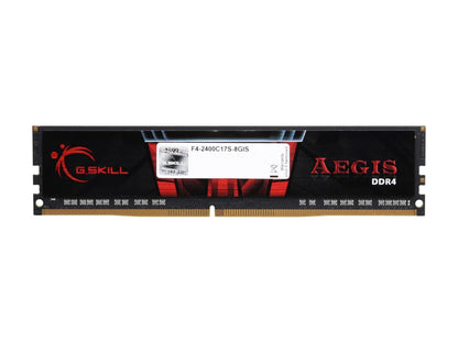 G.SKILL Aegis 8GB 288-Pin DDR4 SDRAM DDR4 2400 (PC4 19200) Desktop Memory Model F4-2400C17S-8GIS