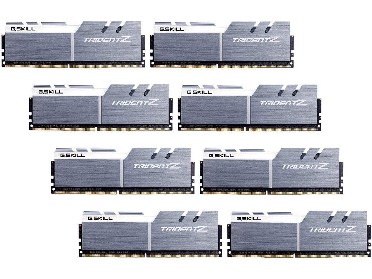 G.SKILL TridentZ Series 128GB (8 x 16GB) 288-Pin DDR4 SDRAM DDR4 3866 (PC4 30900) Intel X299 Desktop Memory Model F4-3866C19Q2-128GTZSW