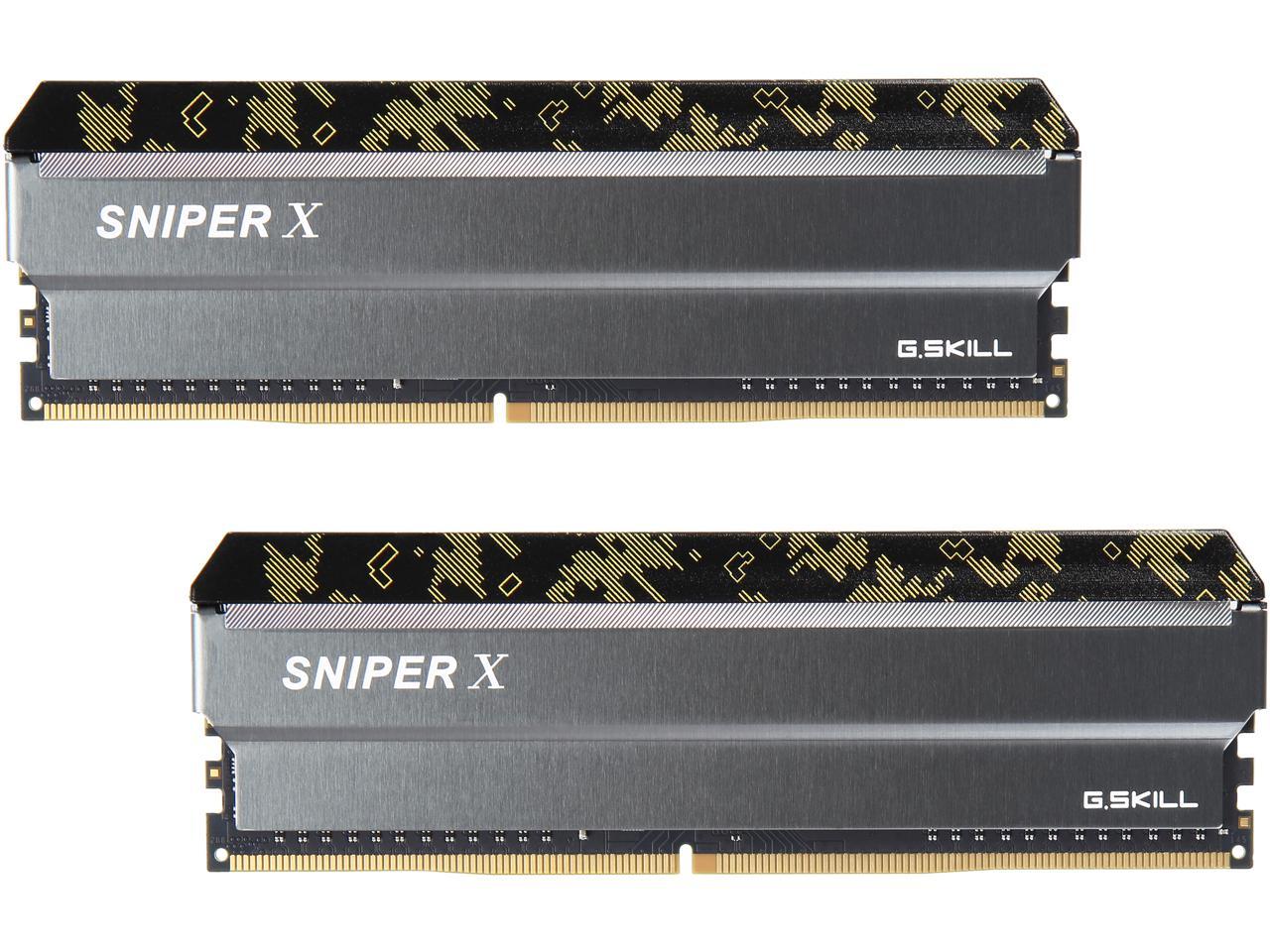 G.SKILL Sniper X Series 16GB (2 x 8GB) 288-Pin DDR4 SDRAM DDR4 3000 (PC4 24000) Intel X299 / Z370 / Z270 / Z170 Platform Desktop Memory Model F4-3000C16D-16GSXKB