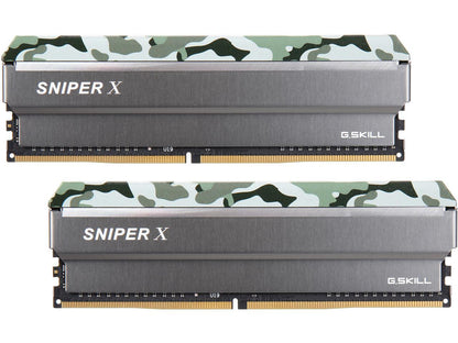 G.SKILL Sniper X Series 16GB (2 x 8GB) 288-Pin DDR4 SDRAM DDR4 3200 (PC4 25600) Intel X299 / Z370 / Z270 / Z170 Desktop Memory Model F4-3200C16D-16GSXFB