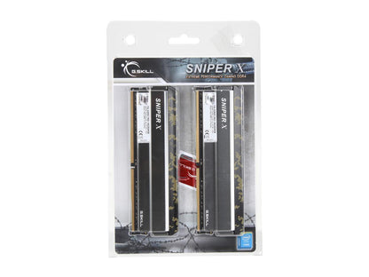 G.SKILL Sniper X Series 16GB (2 x 8GB) 288-Pin DDR4 SDRAM DDR4 3200 (PC4 25600) Intel X299 / Z370 / Z270 / Z170 Desktop Memory Model F4-3200C16D-16GSXKB