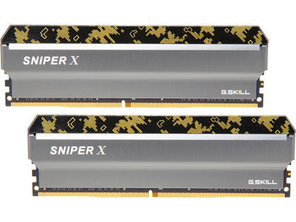 G.SKILL Sniper X Series 16GB (2 x 8GB) DDR4 3600 (PC4 28800) Desktop Memory Model F4-3600C19D-16GSXKB