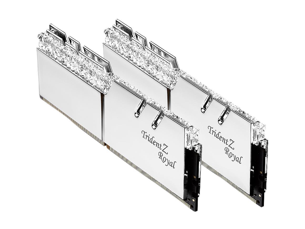 G.SKILL Trident Z Royal Series 16GB (2 x 8GB) 288-Pin RGB DDR4 SDRAM DDR4 4000 (PC4 32000) Desktop Memory Model F4-4000C17D-16GTRS