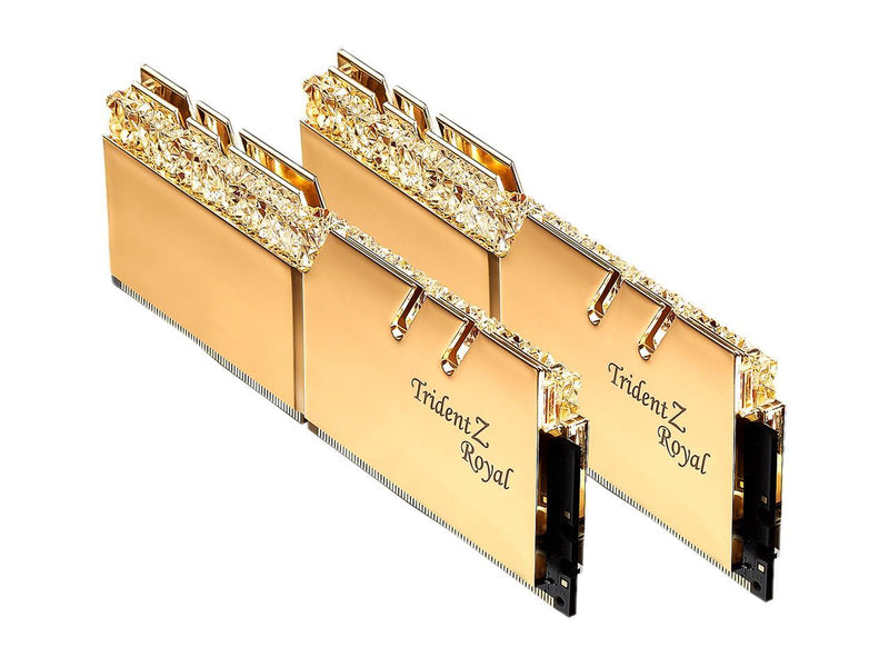 G.SKILL Trident Z Royal Series 16GB (2 x 8GB) 288-Pin RGB DDR4 SDRAM DDR4 4000 (PC4 32000) Desktop Memory Model F4-4000C17D-16GTRG