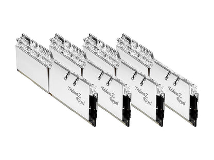 G.SKILL Trident Z Royal Series 64GB (4 x 16GB) 288-Pin RGB DDR4 SDRAM DDR4 3200 (PC4 25600) Desktop Memory Model F4-3200C16Q-64GTRS