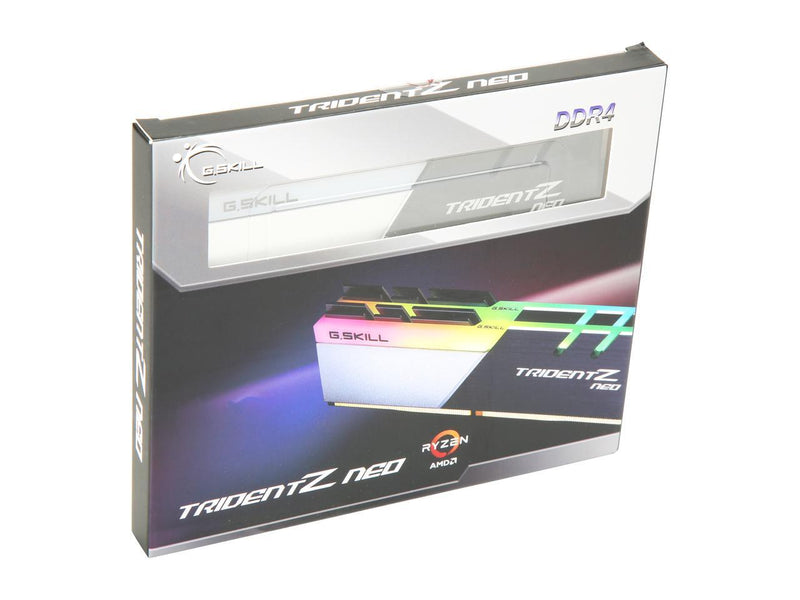 G.SKILL Trident Z Neo (For AMD Ryzen) Series 16GB (2 x 8GB) 288-Pin RGB DDR4 SDRAM DDR4 3600 (PC4 28800) Desktop Memory Model F4-3600C16D-16GTZN