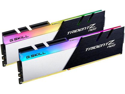 G.SKILL Trident Z Neo (For AMD Ryzen) Series 32GB (2 x 16GB) 288-Pin RGB DDR4 SDRAM DDR4 3600 (PC4 28800) Desktop Memory Model F4-3600C16D-32GTZNC