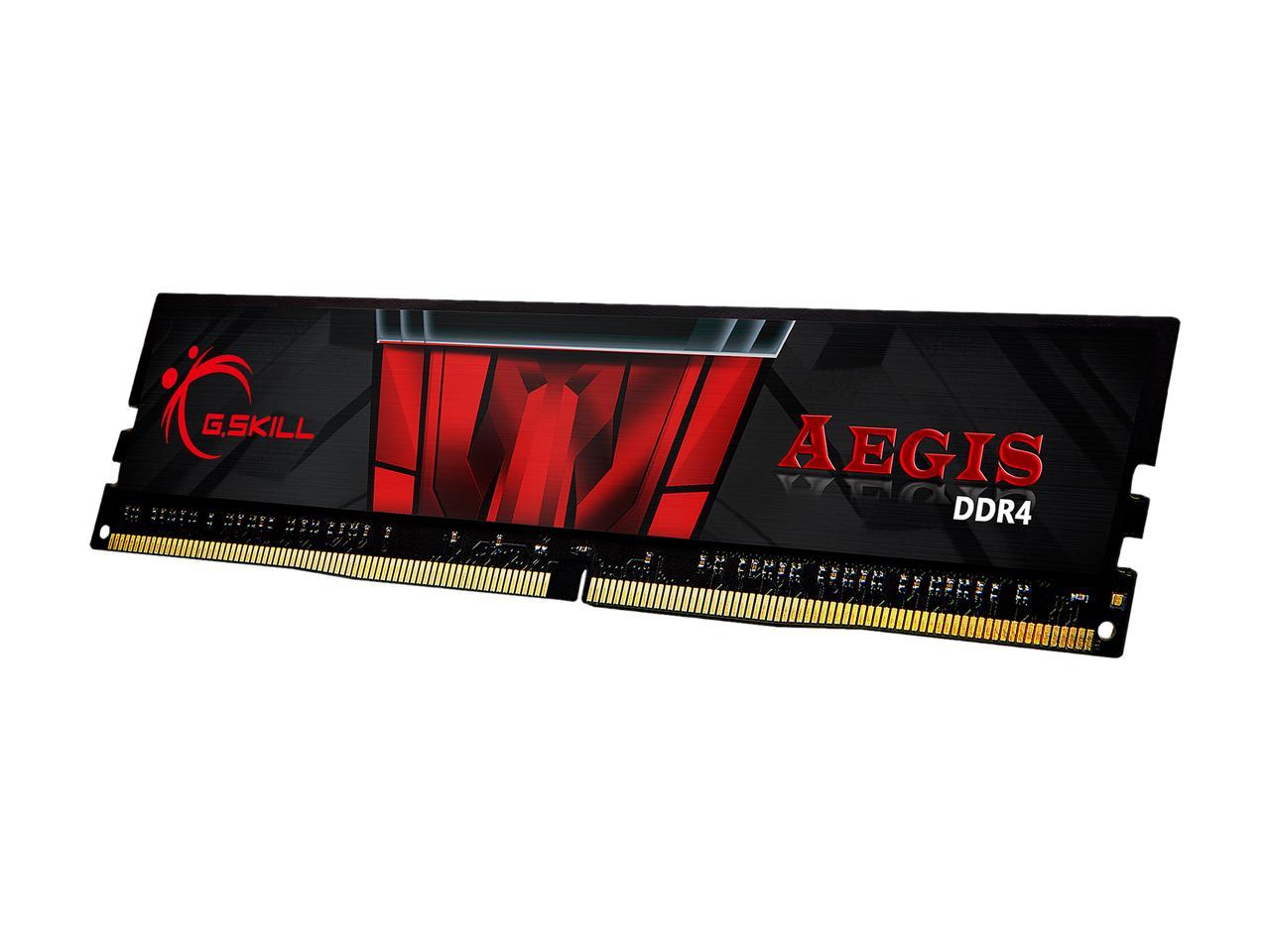 G.SKILL Aegis 8GB 288-Pin DDR4 SDRAM DDR4 3200 (PC4 25600) Intel XMP 2.0 Desktop Memory Model F4-3200C16S-8GIS