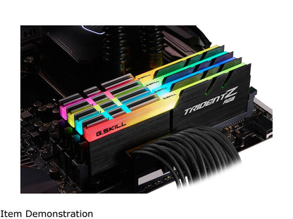 G.SKILL TridentZ RGB Series 64GB (4 x 16GB) 288-Pin DDR4 SDRAM DDR4 3600 (PC4 28800) Desktop Memory Model F4-3600C16Q-64GTZR