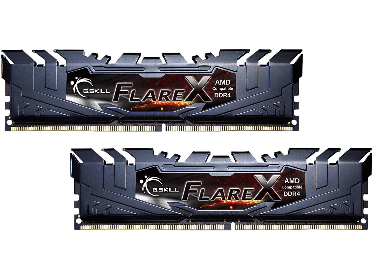 G.SKILL Flare X Series 32GB (2 x 16GB) 288-Pin DDR4 SDRAM DDR4 3200 (PC4 25600) Desktop Memory Model F4-3200C16D-32GFX