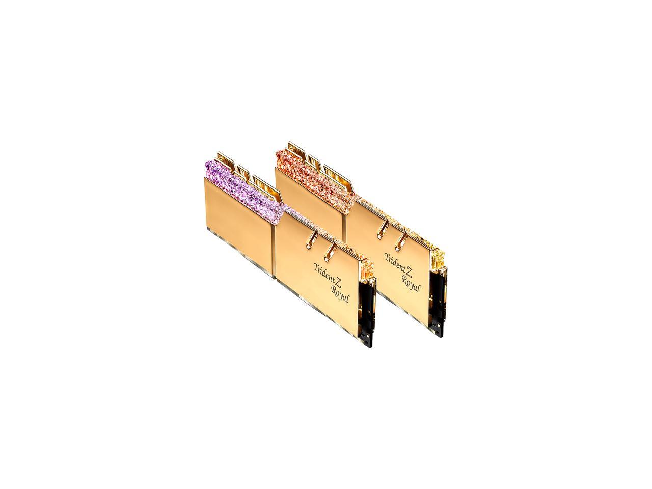 G.SKILL Trident Z Royal Series 16GB (2 x 8GB) 288-Pin DDR4 SDRAM DDR4 4000 (PC4 32000) Desktop Memory Model F4-4000C18D-16GTRG